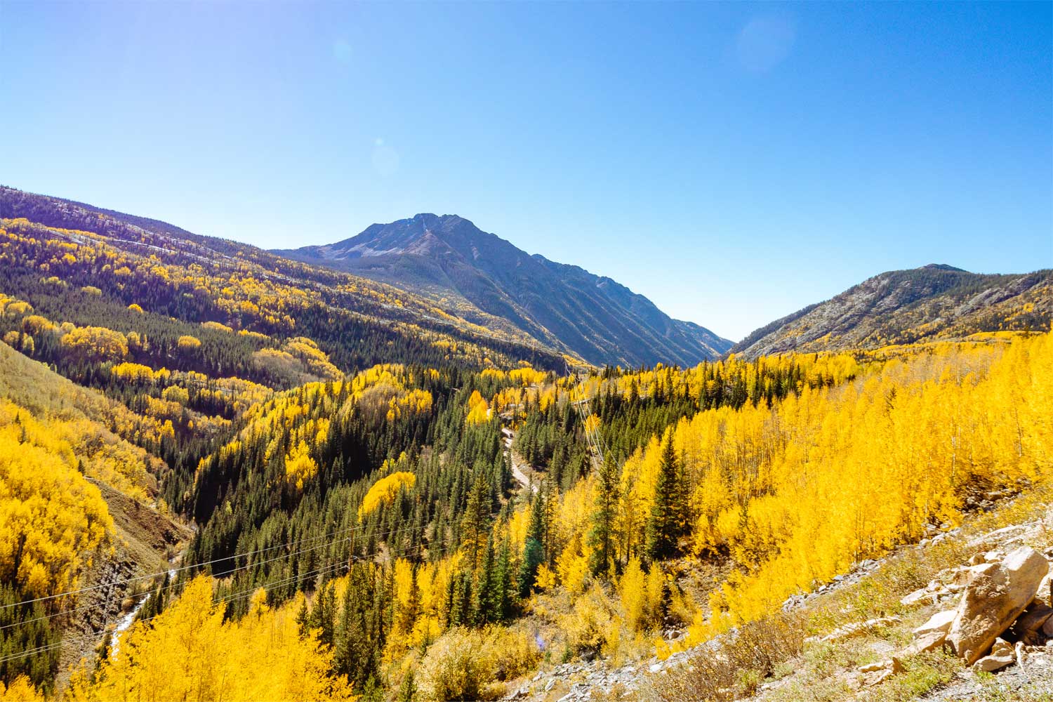 Lime Creek road fall colors - Mild to Wild